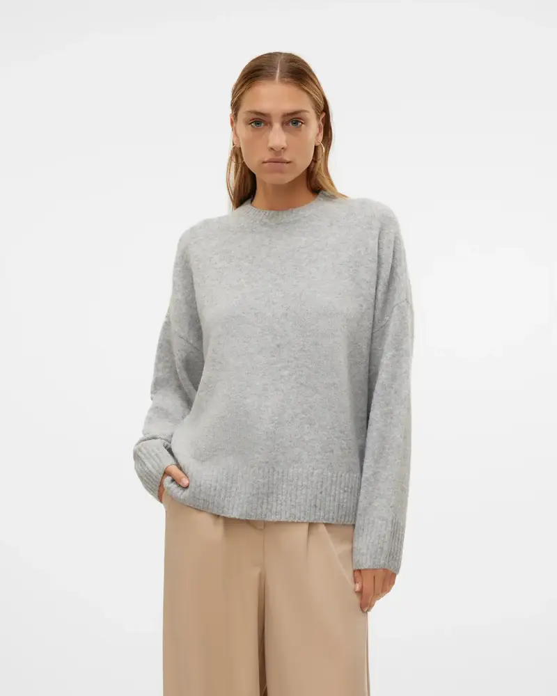 Vero Moda Boom Pullover | Grey