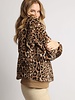 Leopard  One Size Crewneck Sweater | Taupe