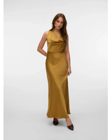 Vero Moda Maika Tie Maxi Dress | Pale Gold