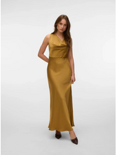 Vero Moda Maika Tie Maxi Dress | Pale Gold