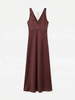 Vero Moda Maika Tie Maxi Dress | Maroon
