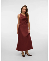 Vero Moda Maika Tie Maxi Dress | Maroon