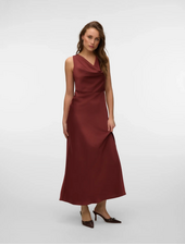 Vero Moda Maika Tie Maxi Dress | Maroon
