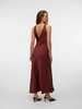 Vero Moda Maika Tie Maxi Dress | Maroon
