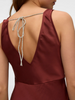 Vero Moda Maika Tie Maxi Dress | Maroon