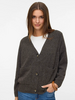 Vero Moda Boom Button Cardigan | Chocolate