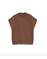 Vero Moda Melly High Neck Pullover | Brown