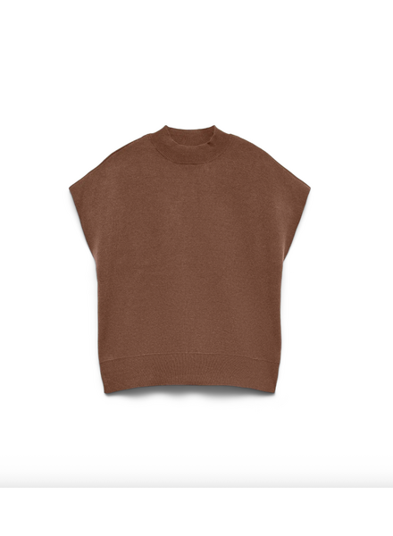 Vero Moda Melly High Neck Pullover | Brown