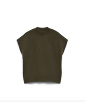 Vero Moda Melly High Neck Pullover | Forest