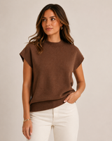 Vero Moda Melly High Neck Pullover | Brown