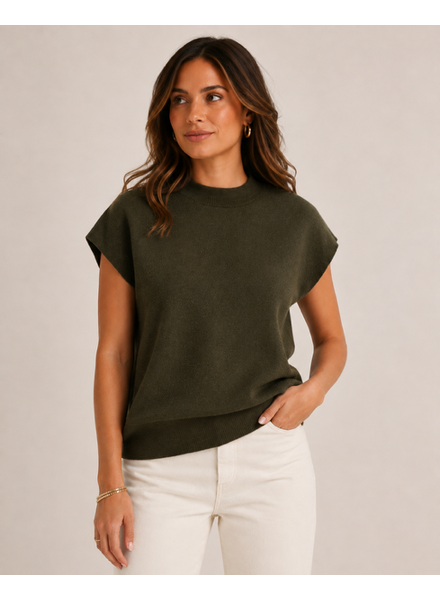 Vero Moda Melly High Neck Pullover | Forest