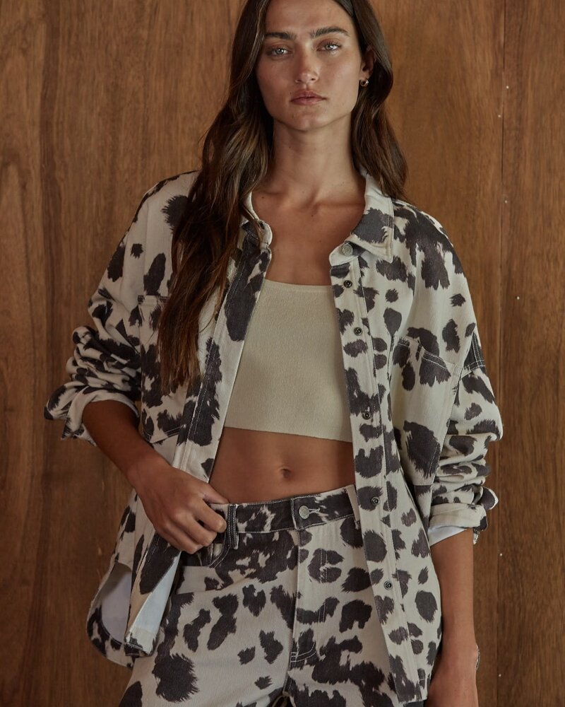 Rogue Cow Print Jacket
