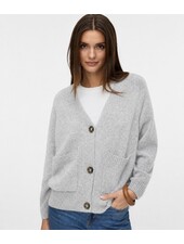 Vero Moda Boom Button Cardigan | Light Grey