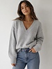 Vero Moda Boom V-neck Pullover | Grey