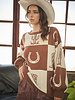 Western Checker Oversized Sweater