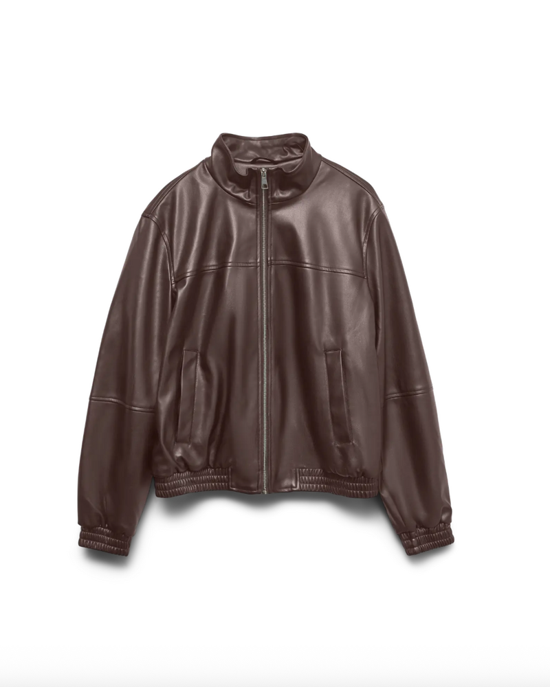 Vero Moda Caiaava Short Coated Jacket | Chocolate