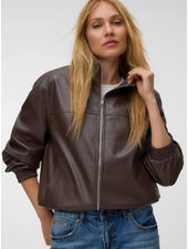 Vero Moda Caiaava Short Coated Jacket | Chocolate