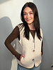 Vero Moda Sophia Sherpa Waistcoat | Oatmeal