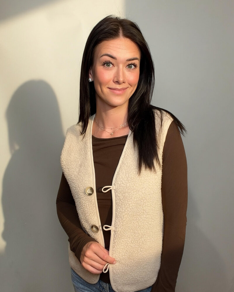 Vero Moda Sophia Sherpa Waistcoat | Oatmeal