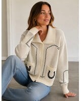 Smash + Tess Laurel Horseshoe Cardigan | Cream