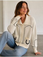 Smash + Tess Laurel Horseshoe Cardigan | Cream