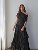 Solid Off Shoulder Drape Top