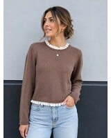 Smash + Tess Lacy Cardigan | Brown