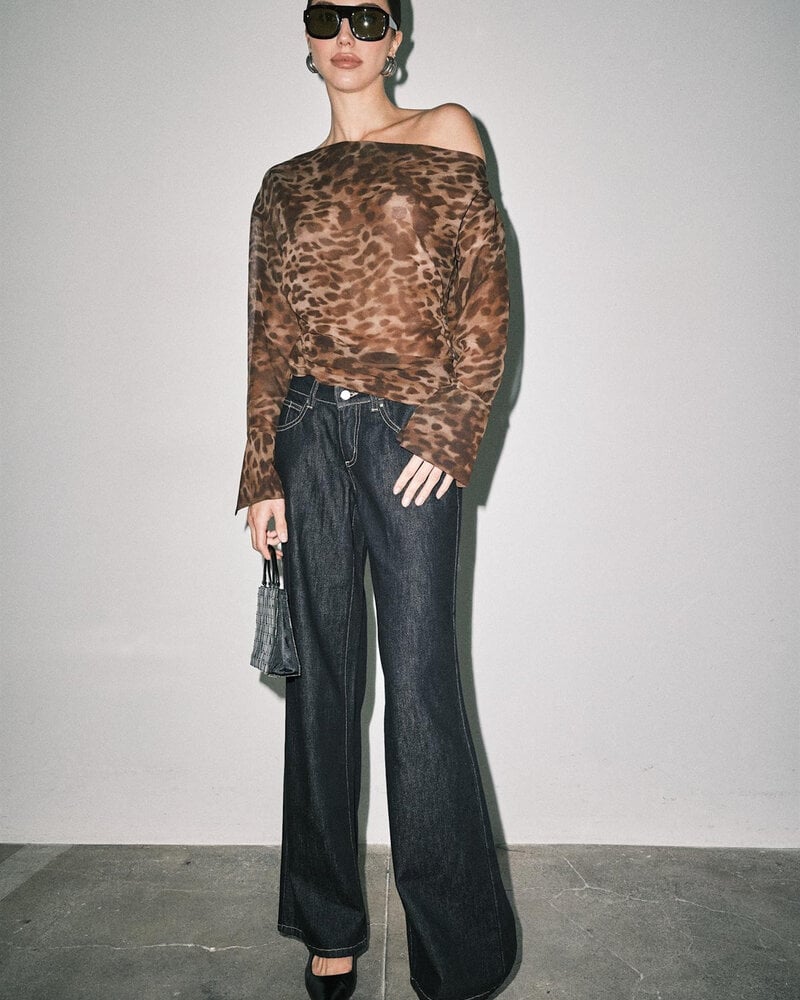 Emma Sheer Leopard Top