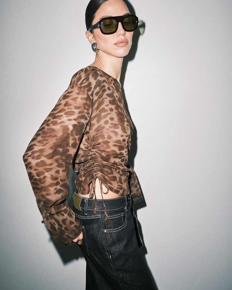 Emma Sheer Leopard Top
