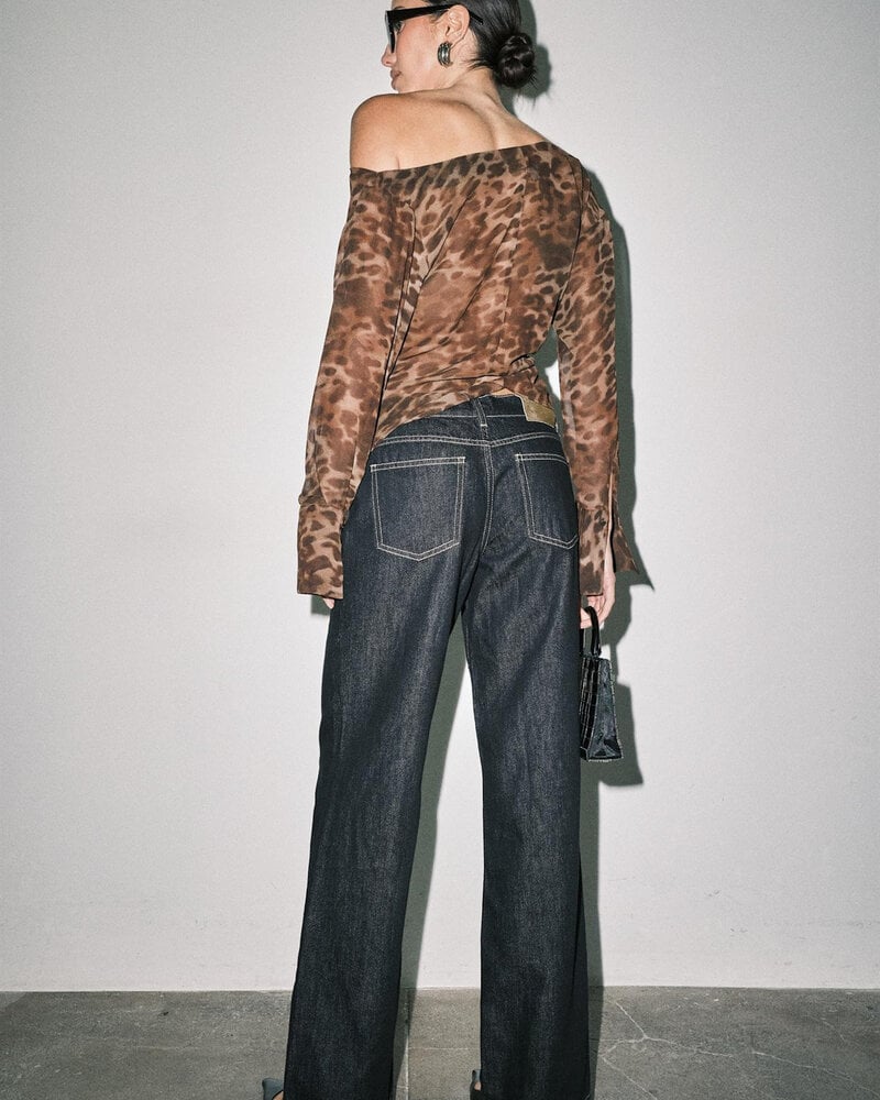 Emma Sheer Leopard Top
