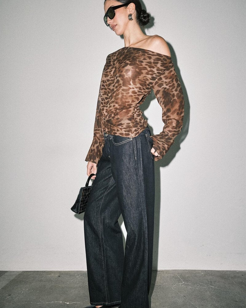 Emma Sheer Leopard Top