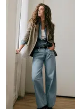 Z Supply Show Off High-Rise Bowed Denim