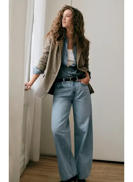 Z Supply Show Off High-Rise Bowed Denim