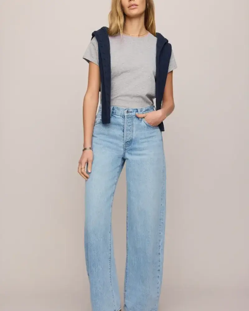 Z Supply Show Off High-Rise Bowed Denim