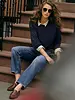 Z Supply Off Duty Mid-Rise Bowed Ankle Denim