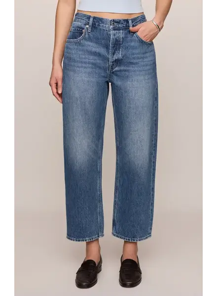 Z Supply Off Duty Mid-Rise Bowed Ankle Denim