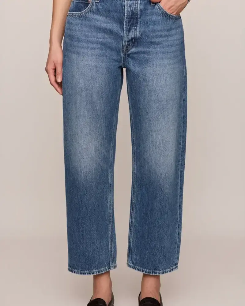 Z Supply Off Duty Mid-Rise Bowed Ankle Denim