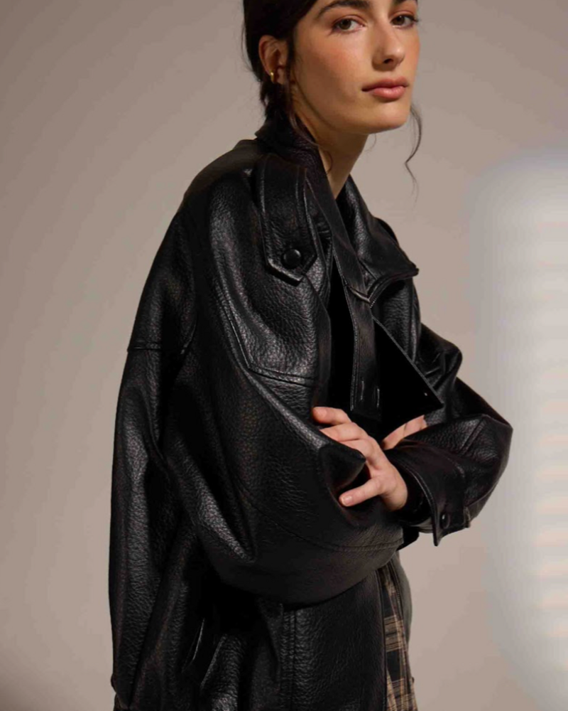 Misti Faux Leather Jacket
