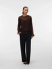 Vero Moda Lalie Lace Top | Chocolate