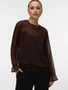 Vero Moda Lalie Lace Top | Chocolate