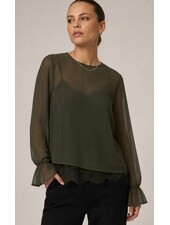 Vero Moda Lalie Lace Top | Army