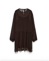Vero Moda Lalie Lace Dress | Chocolate