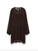 Vero Moda Lalie Lace Dress | Chocolate