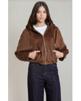 Fenie Faux Suede Bomber
