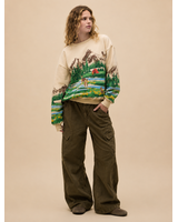 Campsite Scene Sweater