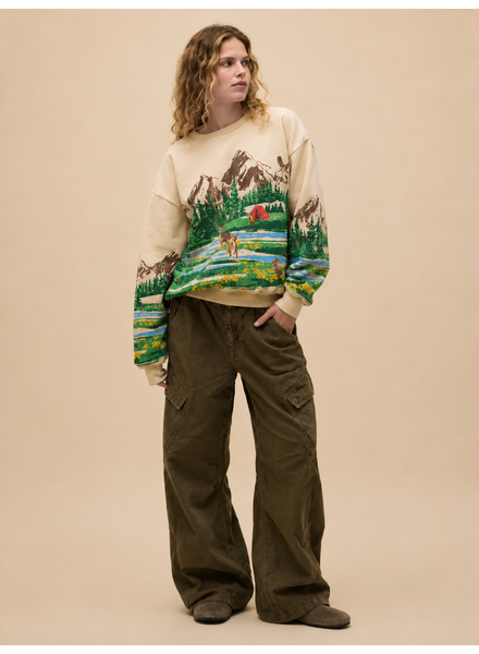 Campsite Scene Sweater