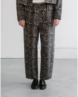 Leopard Barrel Twill Jogger
