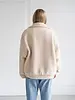 Snap Sherpa Jacket | Pink Details