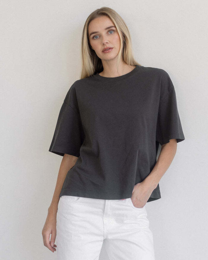 Boxy Tee | Washed Black
