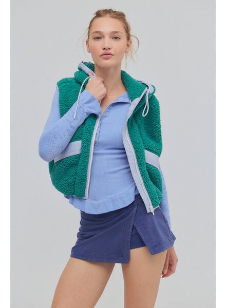 Free People Sky High Fleece Vest | Green